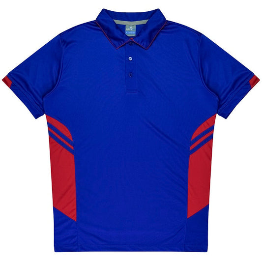 Aussie Pacific N1311 Tasman Mens Polo Royal/Red