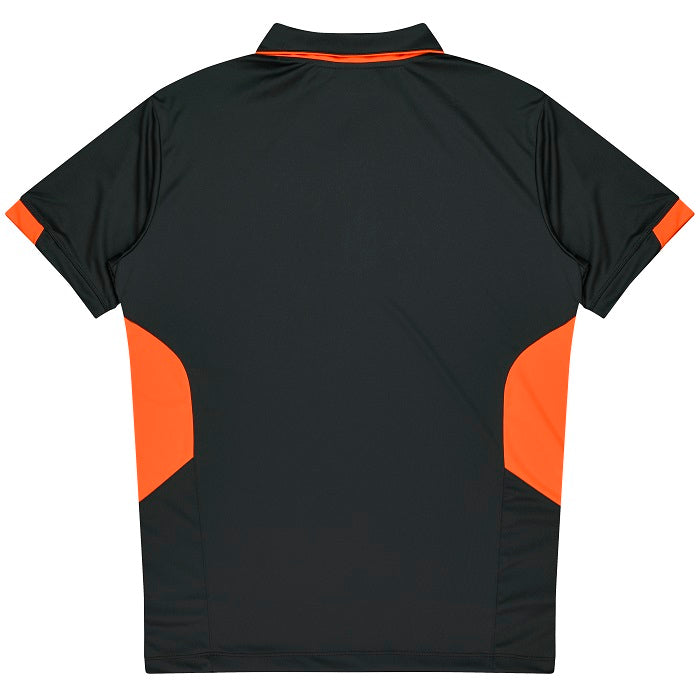 Aussie Pacific N1311 Tasman Mens Polo Slate/Neon Orange