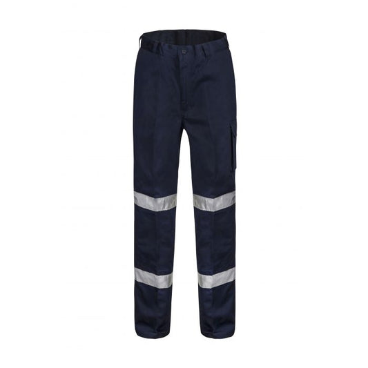 Navy blue Workcraft WP3065 DISCONTINUED Mid Weight Cargo Pants 3M Tape