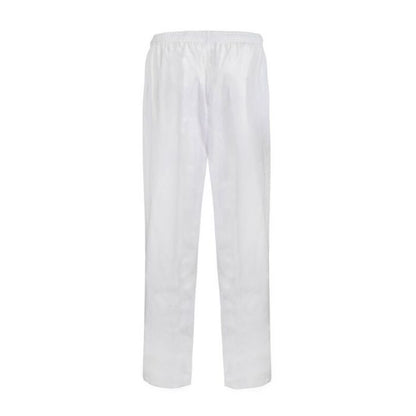 Workcraft WP3012 Food Industry Unisex Elastic Drawstring Pants White - Back view