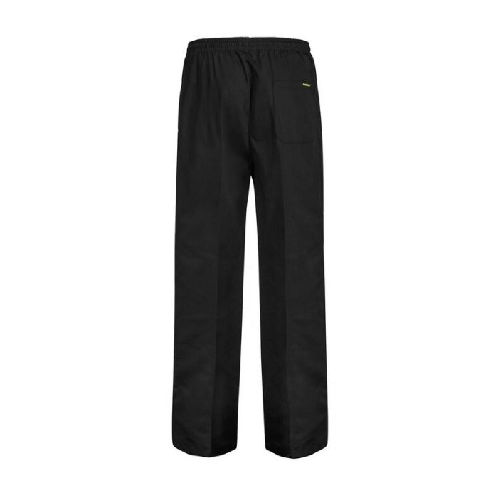 Workcraft WP3004 Food Industry Unisex Elastic Drawstring Pants black - Back view