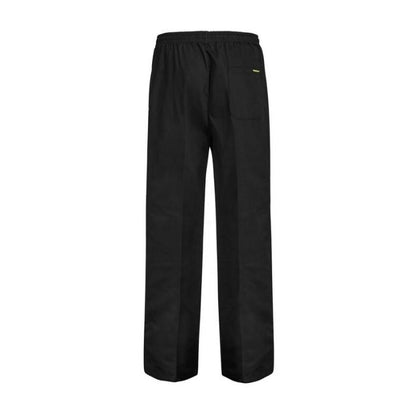 Workcraft WP3004 Food Industry Unisex Elastic Drawstring Pants black - Back view