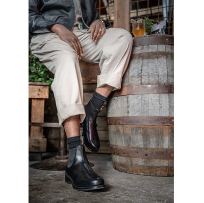 Blundstone 156 Heritage Black Full Grain Leather Elastic Side Boots