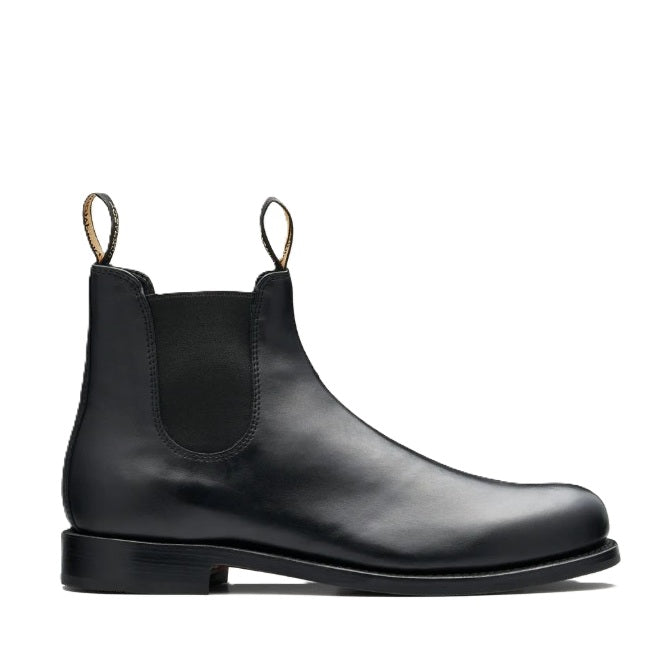 Pull on Blundstone 156 Heritage Black Full Grain Leather Elastic Side Boots