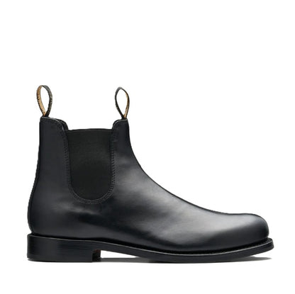 Pull on Blundstone 156 Heritage Black Full Grain Leather Elastic Side Boots