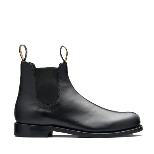 Pull on Blundstone 156 Heritage Black Full Grain Leather Elastic Side Boots