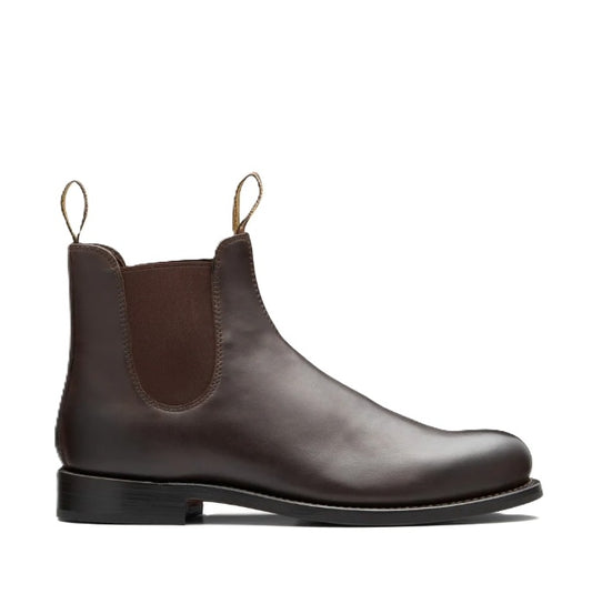 Brown leather Chelsea Style Blundstone 157 Heritage Brown Full Grain Leather Elastic Side Boots