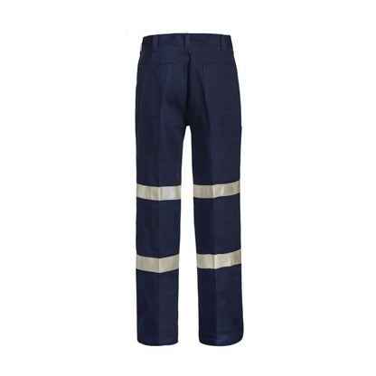 Workcraft WP3045 Classic Pleat Cotton Drill Trouser - Back with pockets