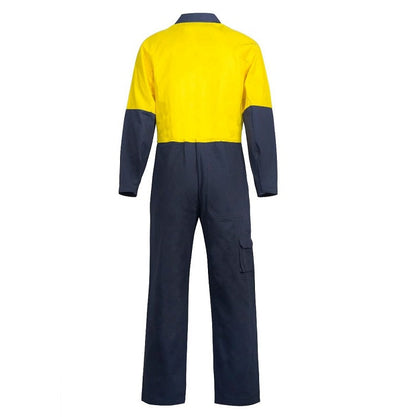 Workcraft WC3051 HiVis Two Tone Cotton Drill Overalls