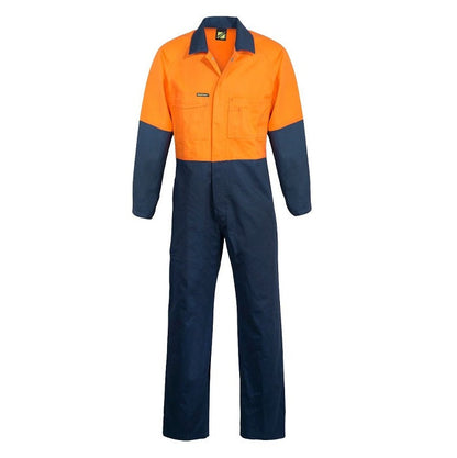 Workcraft WC3051 HiVis Two Tone Cotton Drill Overalls