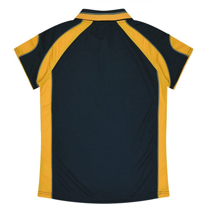 Aussie Pacific N3300 Kids Murray Polo - Navy/Gold - Back View
