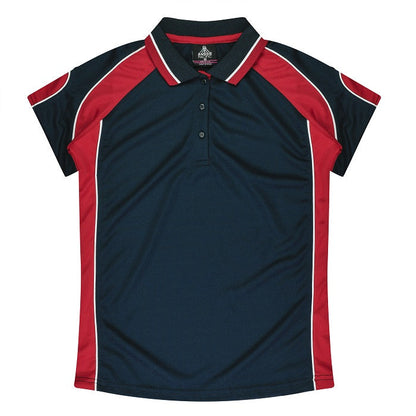 Aussie Pacific N3300 Kids Murray Polo - Navy/Red - Front View