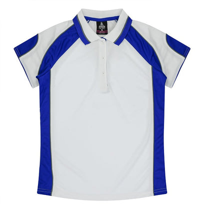 Aussie Pacific N2300 Murray Ladies Polo White/Royal
