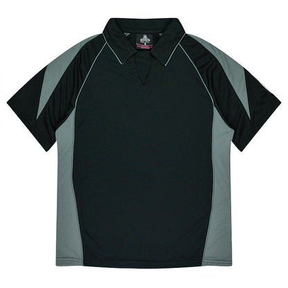 Aussie Pacific N2301 Premier Ladies Polo Black/Ashe
