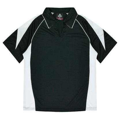 Aussie Pacific N2301 Premier Ladies Polo Black/White