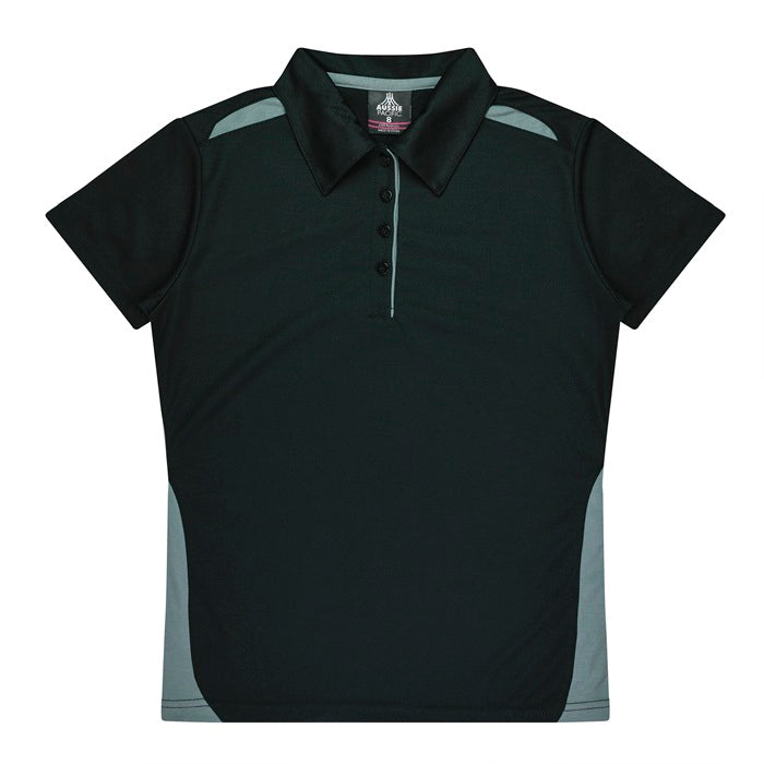 Aussie Pacific N2305 Paterson Ladies Polo Pacific White/Navy