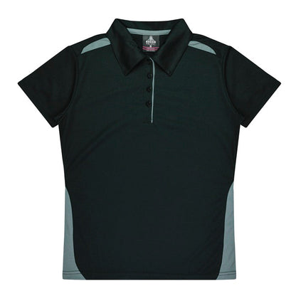 Aussie Pacific N2305 Paterson Ladies Polo Pacific White/Navy