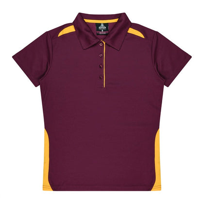 Aussie Pacific N2305 Paterson Ladies Polo Pacific White/Navy