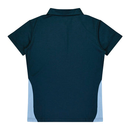 Aussie Pacific N2305 Paterson Ladies Polo Pacific White/Navy