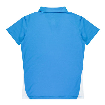 Aussie Pacific N2305 Paterson Ladies Polo Pacific White/Navy