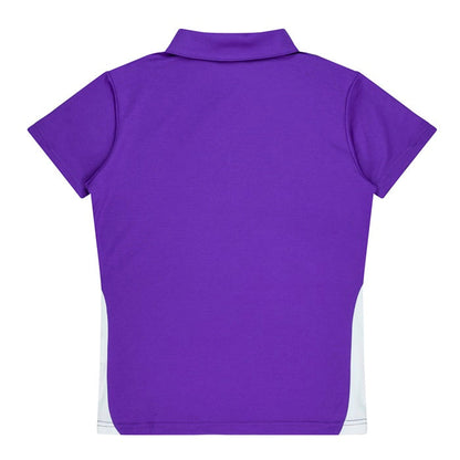 Aussie Pacific N2305 Paterson Ladies Polo Pacific White/Navy