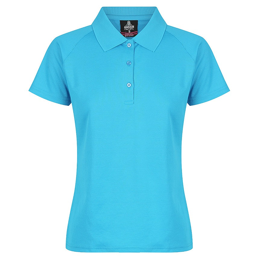 Aussie Pacific N2306 Ladies Keira Polo - Pacific Blue - Front View