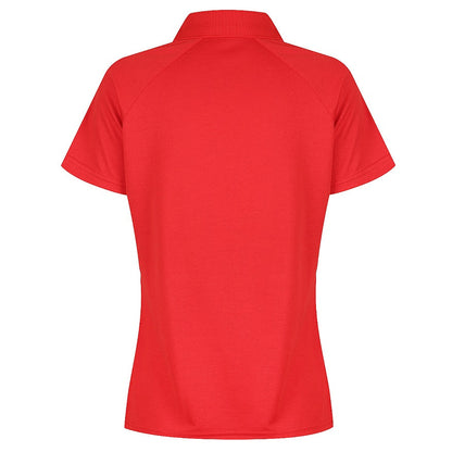 Aussie Pacific N2306 Keira Ladies Polo -Red Colour - Back View
