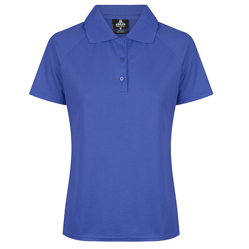Aussie Pacific N2306 Ladies Keira Polo - Royal Blue - Front View
