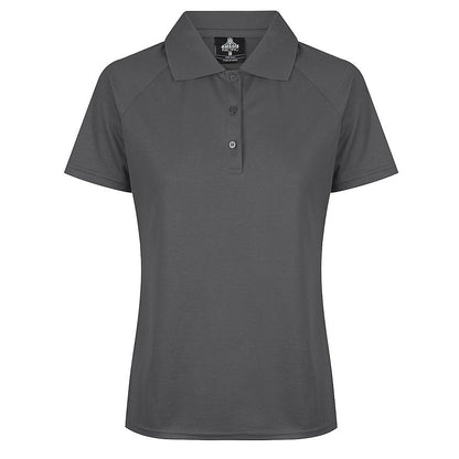 Aussie Pacific N2306 Keira Ladies Polo - Slate Colour - Front View