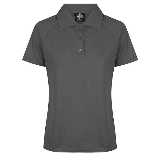 Aussie Pacific N2306 Keira Ladies Polo - Slate Colour - Front View