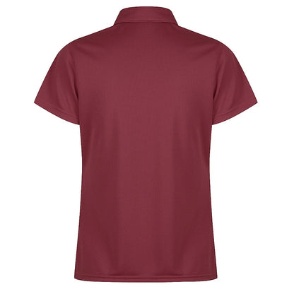 Aussie Pacific N2307 Botany Ladies Polo colour Maroon - Back view