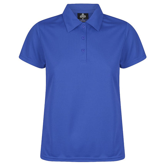 Aussie Pacific N2307 Botany Ladies Polo - Royal colour - Front view