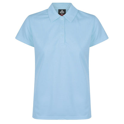 Aussie Pacific N2307 Botany Ladies Polo colour Sky Blue - Front view