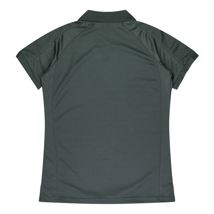 Aussie Pacific N2308 Flinders Lady Polos - Slate/Black - Back View