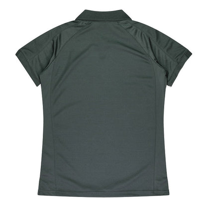 Aussie Pacific N2308 Flinders Lady Polos - Slate/Black - Back View