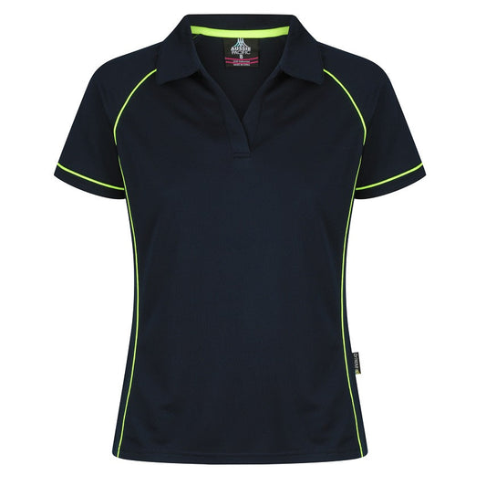 Aussie Pacific N2310 Endeavour Ladies Polo Navy/Green