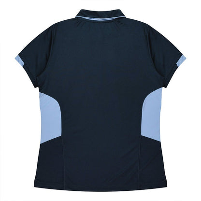 Aussie Pacific N2311 Tasman Ladies Polo Navy/Sky