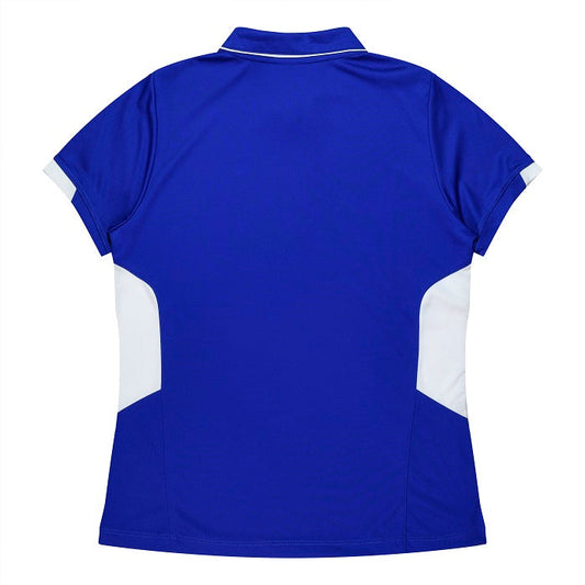 Aussie Pacific N2311 Tasman Ladies Polo Royal/White