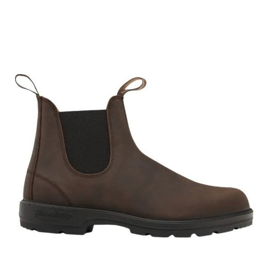 Brown Chelsea boot on a white background