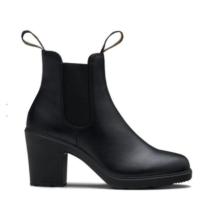 Black leather popular pull on everyday or weekend boots  7.5 high heel Maximum comfort footbed Blundstone 2365 Womens Series Heeled Non Safety Boots