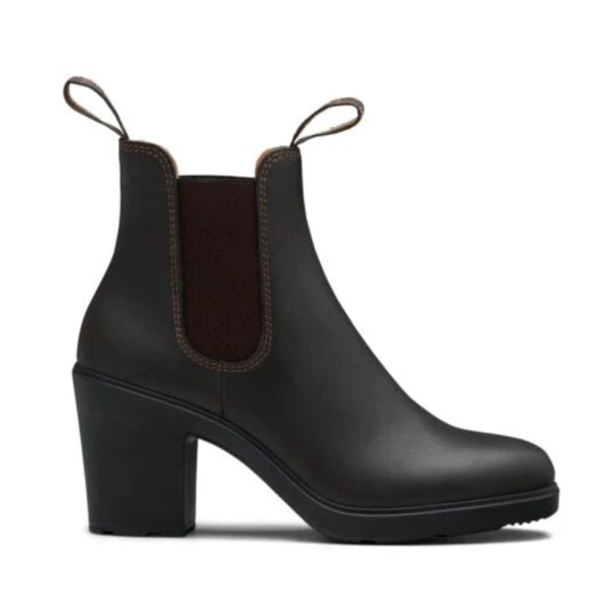 Blundstone 2366 Womens Series Heeled Non Safety Boots - Stout Brown - Side View