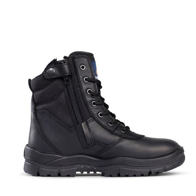 Mongrel 251020 Black High Leg ZipSider Safety Boots