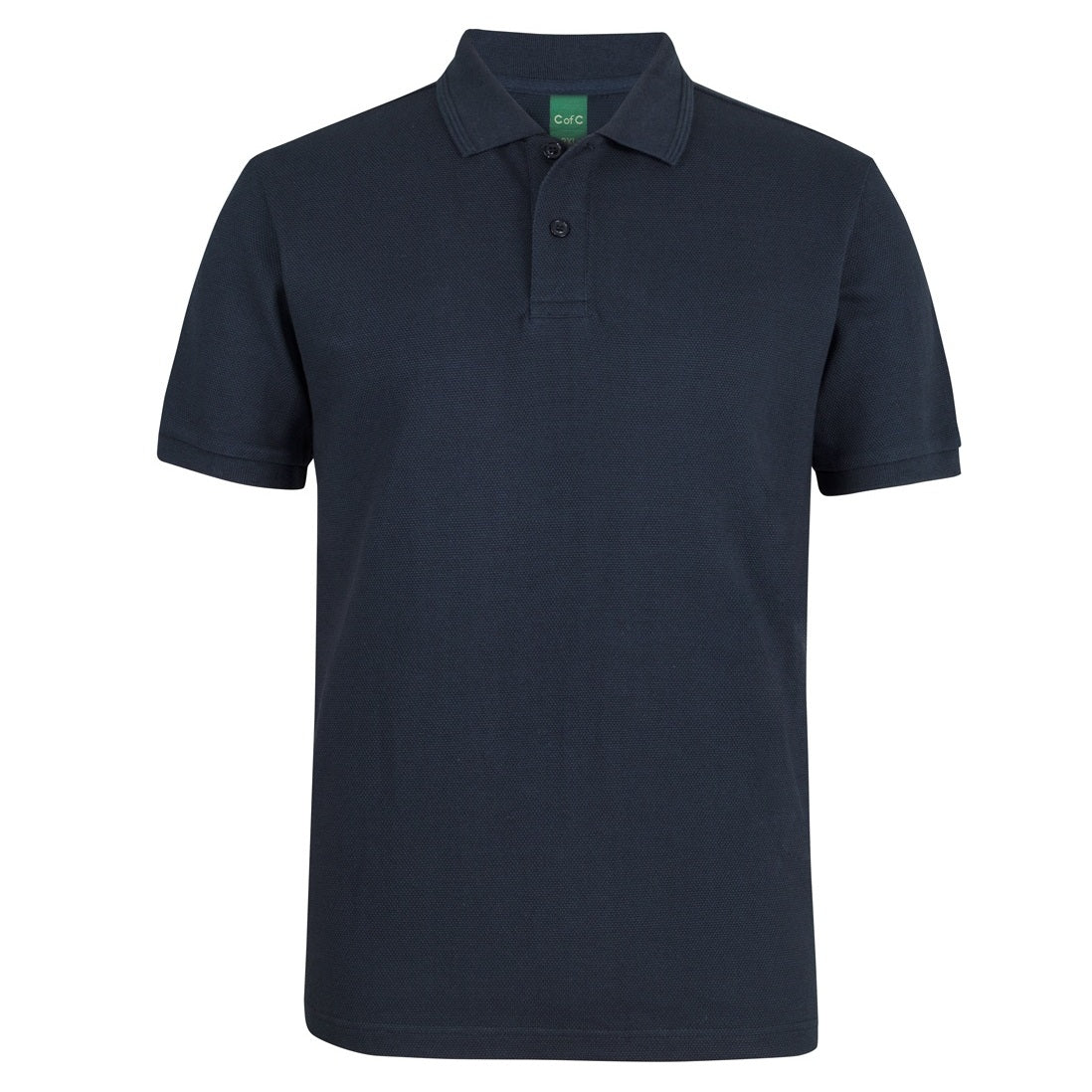 JBs Wear 2PCS C of C 320g Popcorn Cotton Polo - Navy - Alternative Front View