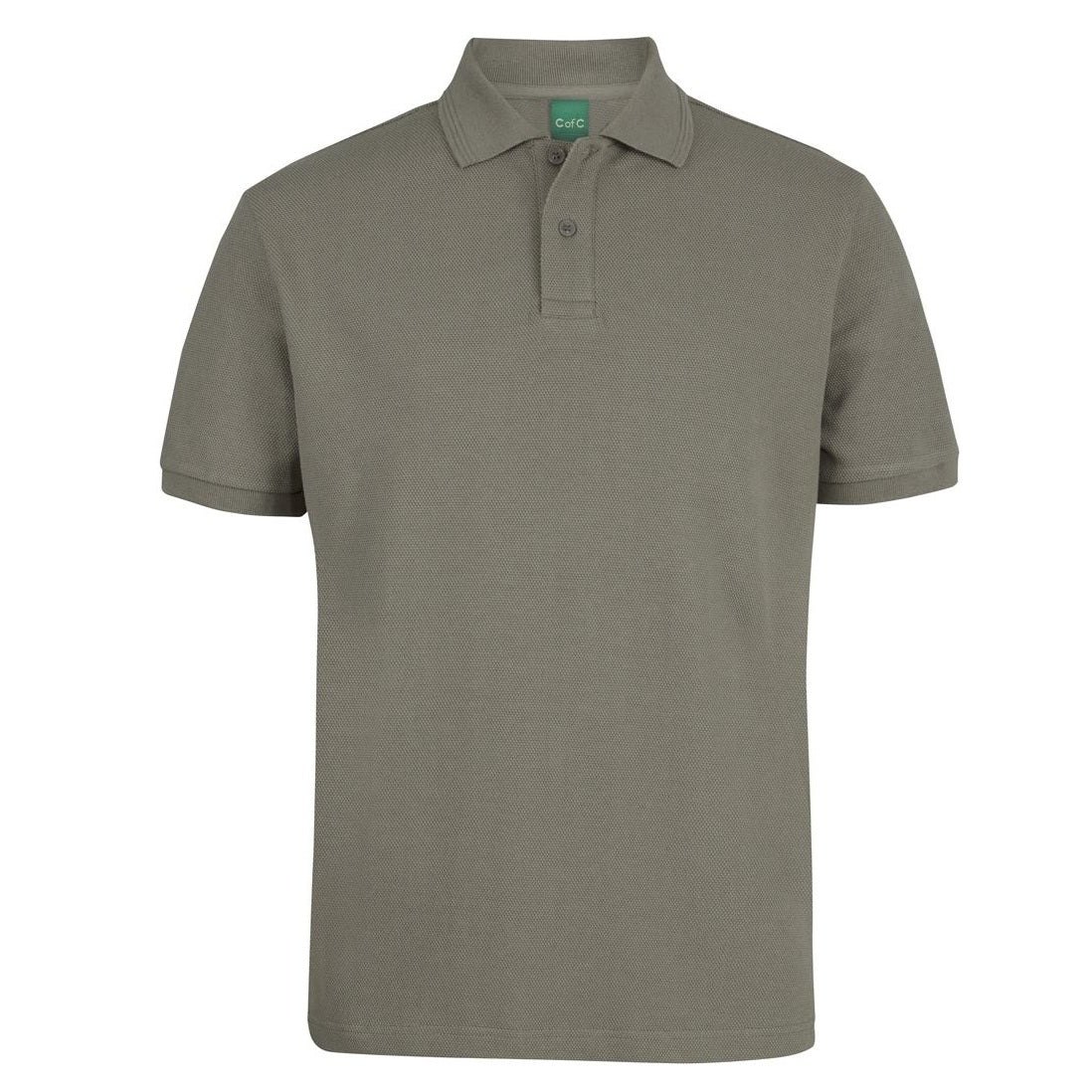 JBs Wear 2PCS C of C 320g Popcorn Cotton Polo - Taupe - Front View