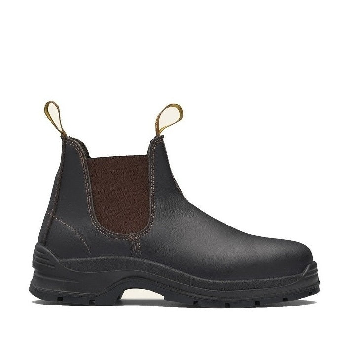 Blundstone 311 Elastic Sided Safety Boots Waxy - Brown - Side View