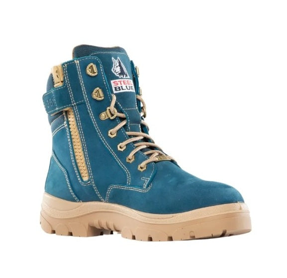Steel Blue 312361 Southern Cross Zip Safety Boots Blue