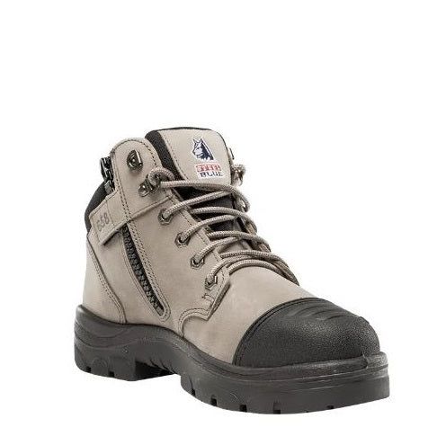 Steel Blue 312658 Parkes Zip Scuff Safety Boots - Granite - Angled View