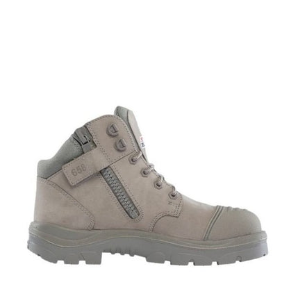 Gray TPU heat resistant sole steel cap Steel Blue 312658 Parkes Zip Scuff Safety Boots