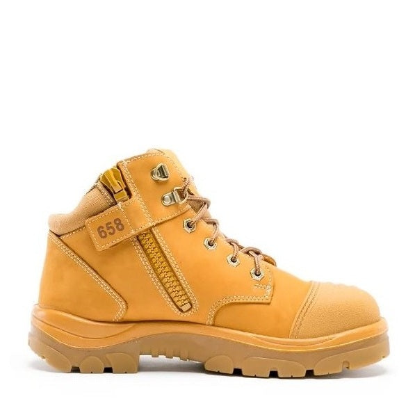 wheat coloured heat and oil resistant Steel Blue 312658 Parkes Zip Scuff Safety Boots