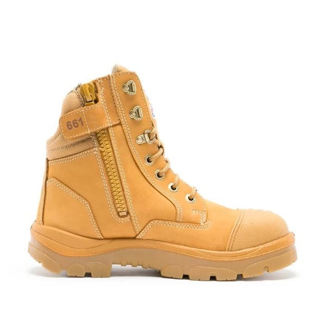 Steel Blue 312661 Southern Cross Zip Safety Boots - Wheat - Side View
